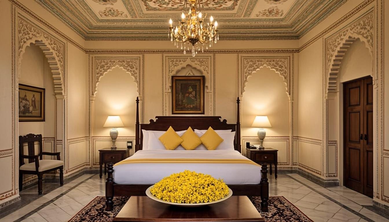 Heritage room with hand-painted ceiling